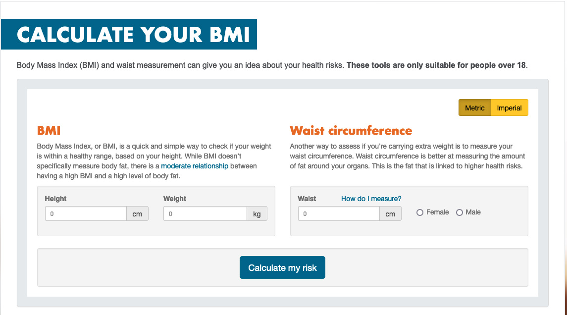 Calculate your bmi screenshot Calculate your bmi screenshot
